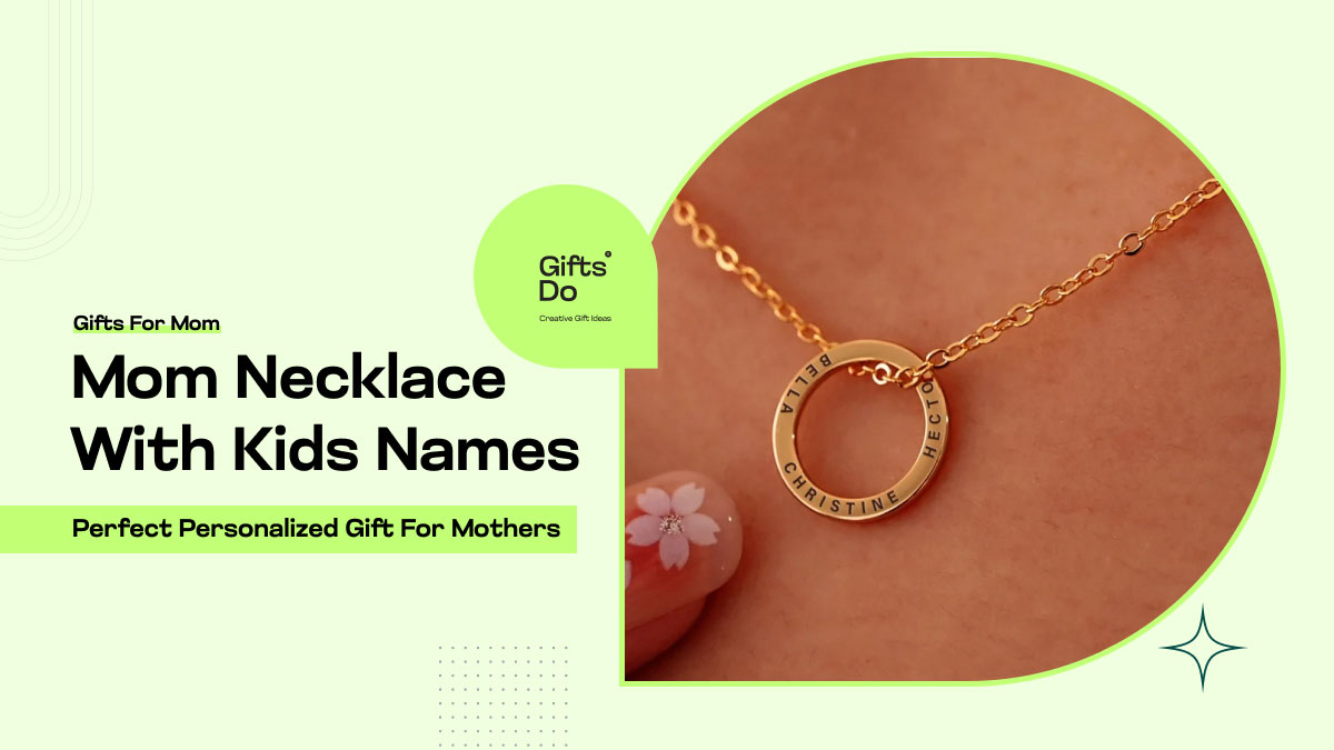 Mom Necklace With Kids Names